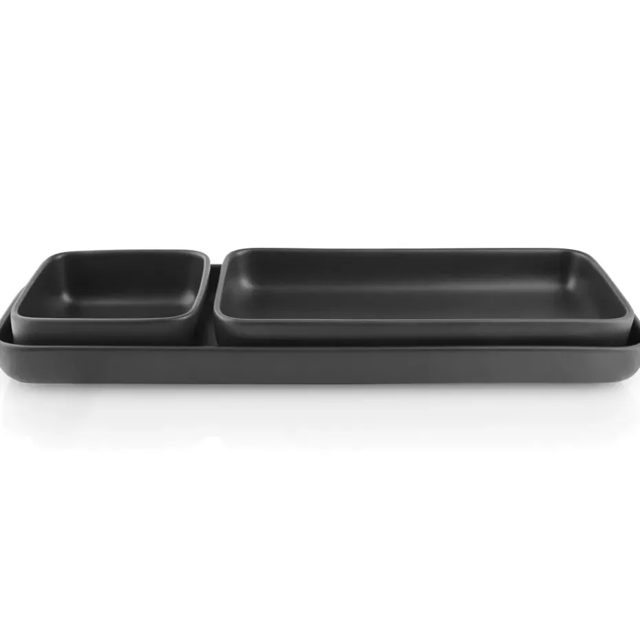 Nordic Kitchen serveerschotel 12x24 cm, Zwart