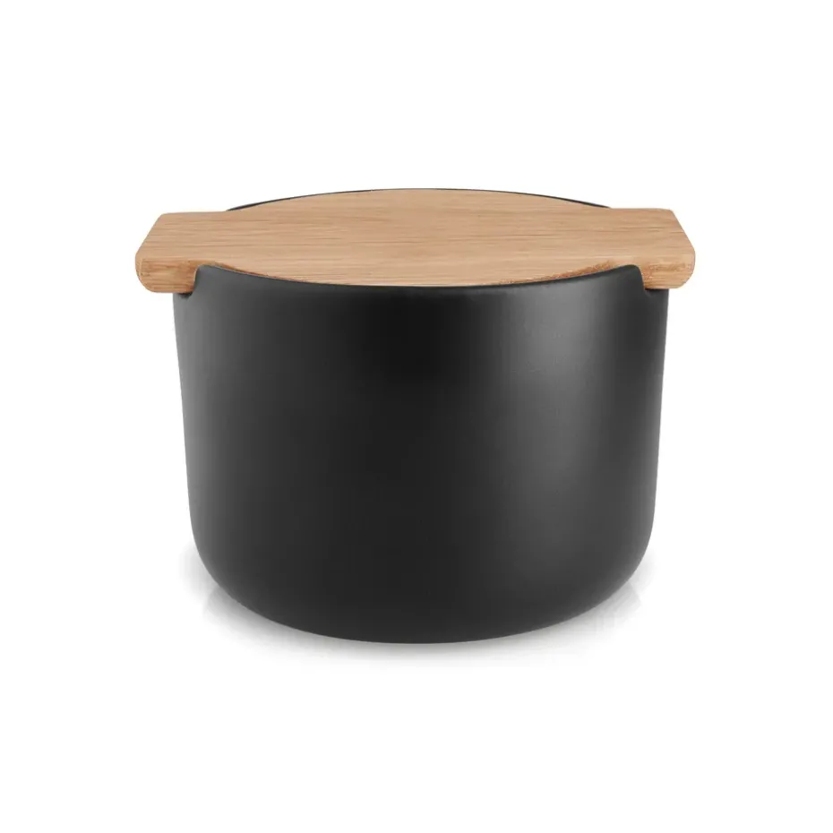 Nordic Kitchen zoutpot met deksel, Zwart