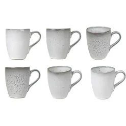 Nordic sand mok met oor, 10 cm.