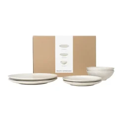 Nordic Vanilla dinerset voor twee, 6-delig