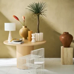 Nox schaal Ø28 cm, Bruin-wit