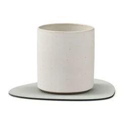 Nupo onderzetter curve, metallic (steengrijs)