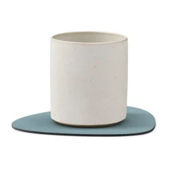 Nupo onderzetter (glazen) keerbaar curve 1 St., lichtblauw-lichtgrijs