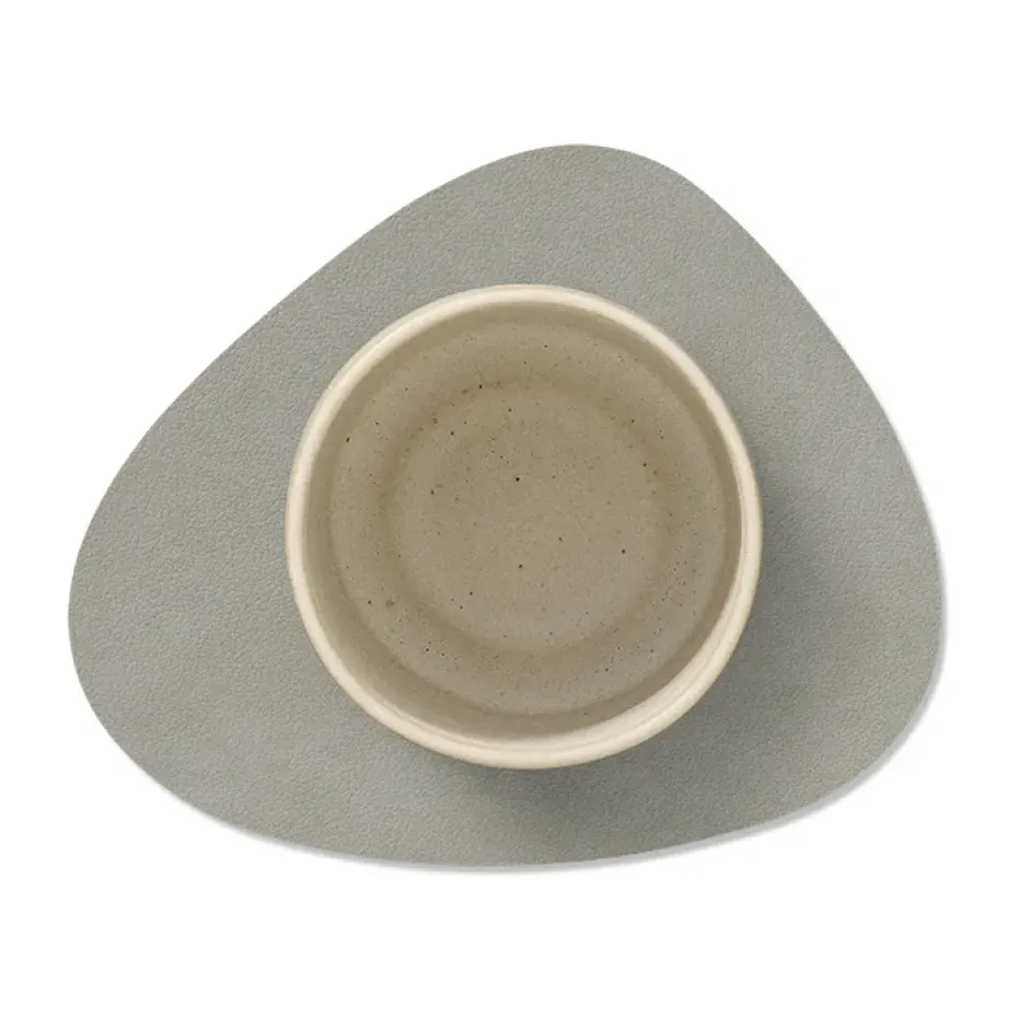 Nupo onderzetter (glazen) keerbaar curve 1 St., lichtblauw-lichtgrijs