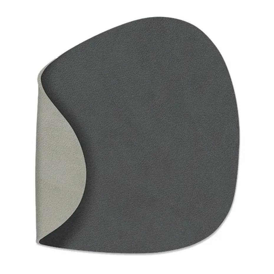 Nupo onderzetter (glazen) keerbaar curve 1 St., antraciet-lichtgrijs