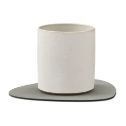 Nupo onderzetter (glazen) keerbaar curve 1 St., antraciet-lichtgrijs