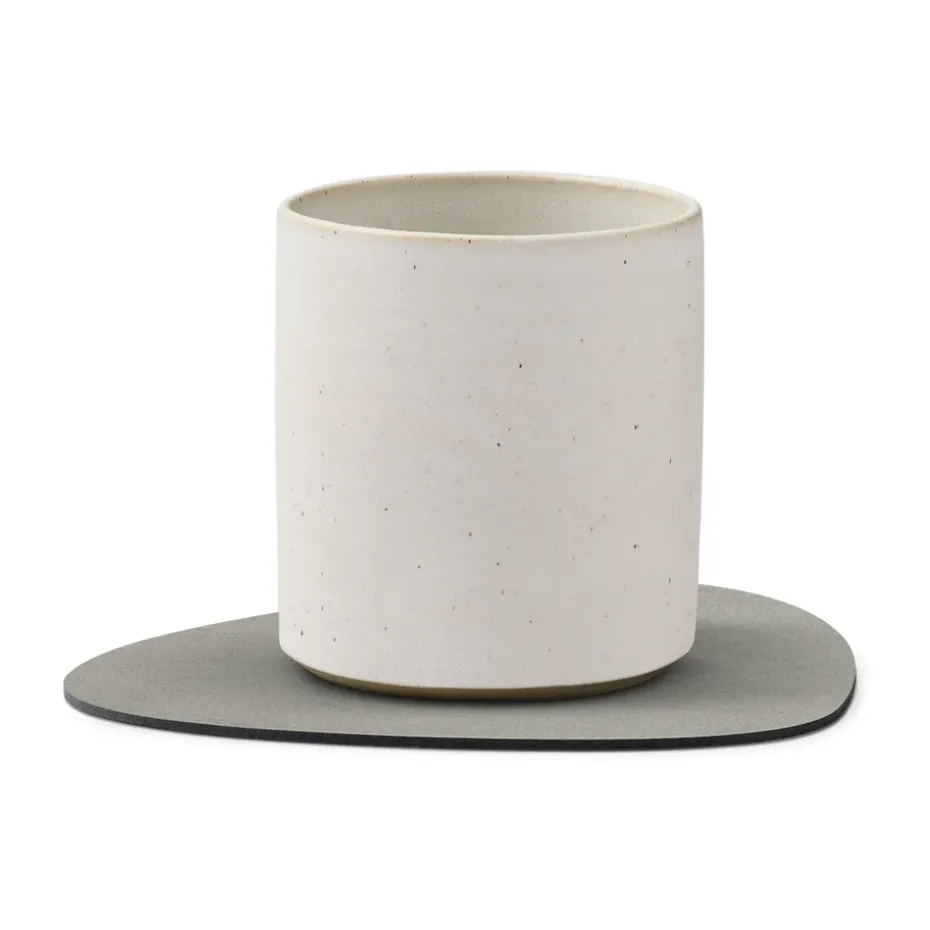 Nupo onderzetter (glazen) keerbaar curve 1 St., antraciet-lichtgrijs