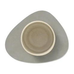 Nupo onderzetter (glazen) keerbaar curve 1 St., antraciet-lichtgrijs