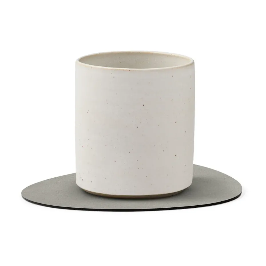 Nupo onderzetter (glazen) keerbaar curve 1 St., roze-lichtgrijs