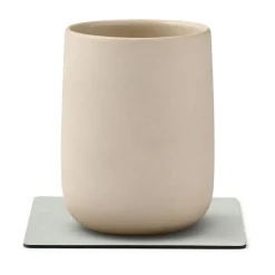 Nupo onderzetter square, metallic (steengrijs)