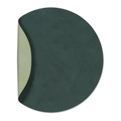 Nupo placemat circle keerbaar XL 1 St., Dark green-olive green