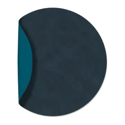 Nupo placemat circle keerbaar XL 1 St., Midnight blue-petrol