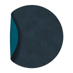Nupo placemat circle keerbaar M 1 St., Midnight blue-petrol