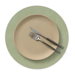 Nupo placemat circle keerbaar M 1 St., Dark green-olive green