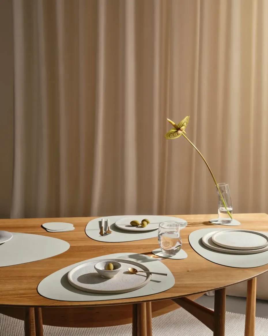 Nupo placemat curve L, Linen