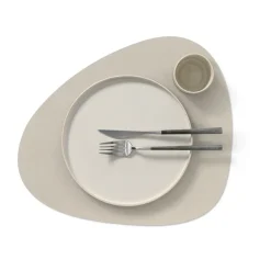 Nupo placemat curve L, Oyster white
