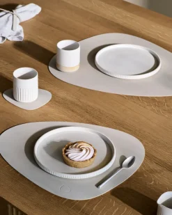Nupo placemat curve L, Oyster white