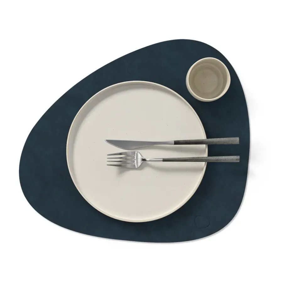 Nupo placemat keerbaar curve L 1 St., Midnight blue-petrol