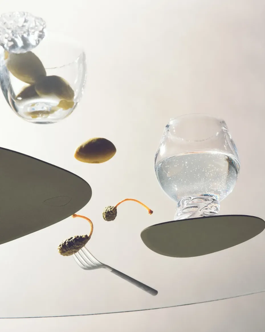 Nupo placemat keerbaar curve L 1 St., Army green-nature