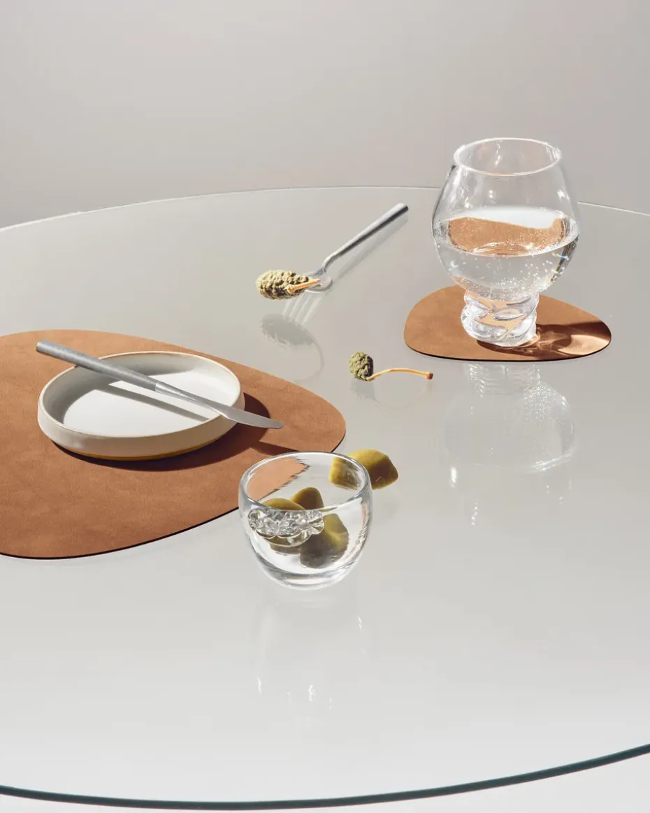 Nupo placemat keerbaar curve L 1 St., Army green-nature
