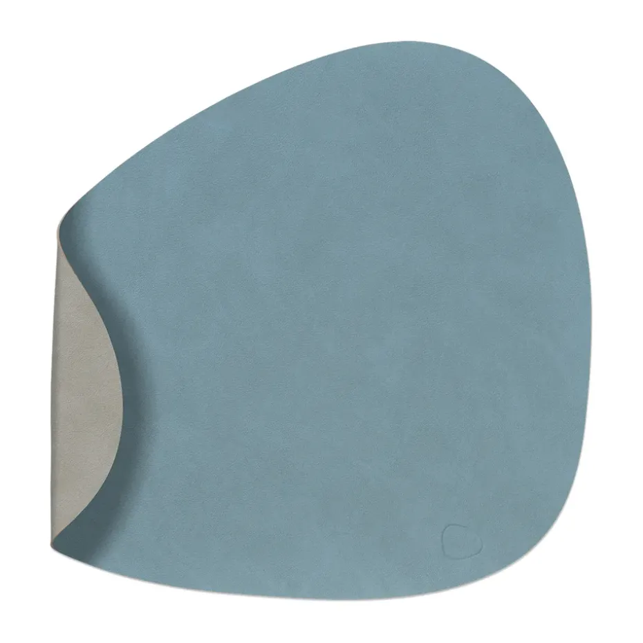 Nupo placemat keerbaar curve L 1 St., lichtblauw-lichtgrijs