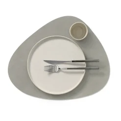 Nupo placemat keerbaar curve L 1 St., lichtblauw-lichtgrijs