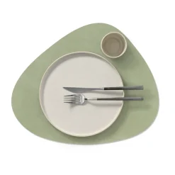 Nupo placemat keerbaar curve L 1 St., Dark green-olive green