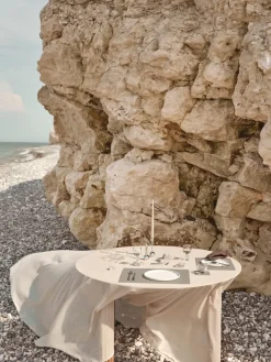 Nupo placemat keerbaar square L 1 St., antraciet-lichtgrijs