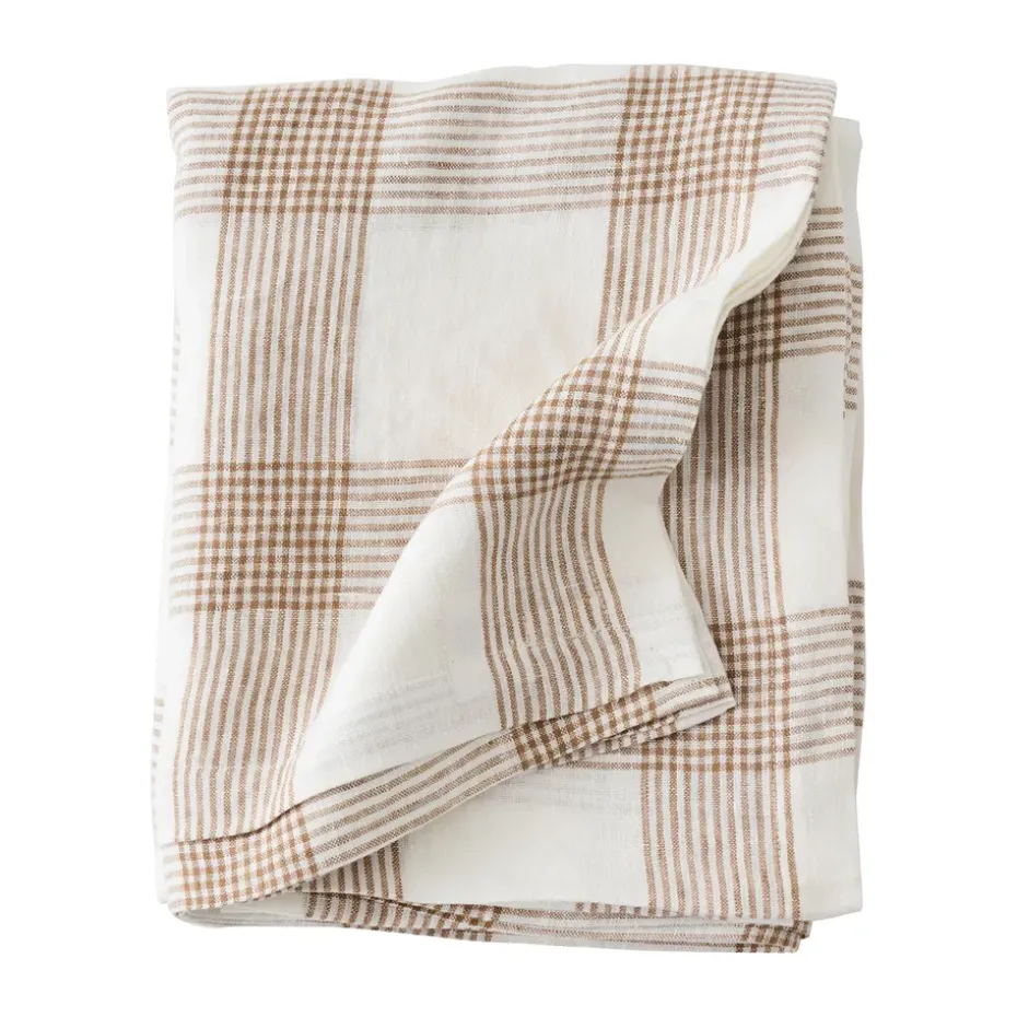 Odette tafelkleed, Brown, 145x270 cm