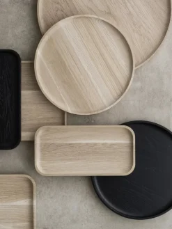 OKU dienblad S Ø25 cm, Eik