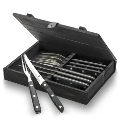 Old Farmer zwart bestek 8 delen, 8 stukken