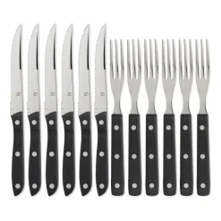 Old Farmer zwart bestek 12-delig, 12 -delig