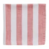 Olivia katoenen servet 40x40 cm, Off White-Dark Coral