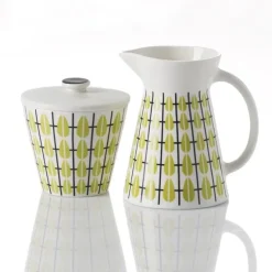 Olivia suikerpot, wit-limoen