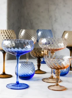 Opacity champagnecoupe 30 cl 2-pack, Blauw