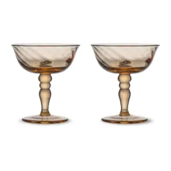 Opacity Italiaanse champagnecoupe 15 cl 2-pack, Perzik