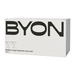 Opacity Italiaanse champagnecoupe 15 cl 2-pack, Helder