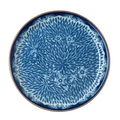 Ostindia Floris beker 40 cl en bord Ø20 cm, Blauwn