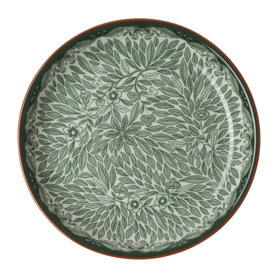 Ostindia Floris bordje Ø16 cm, Groen