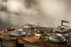 Ostindia Floris bordje Ø16 cm, Groen