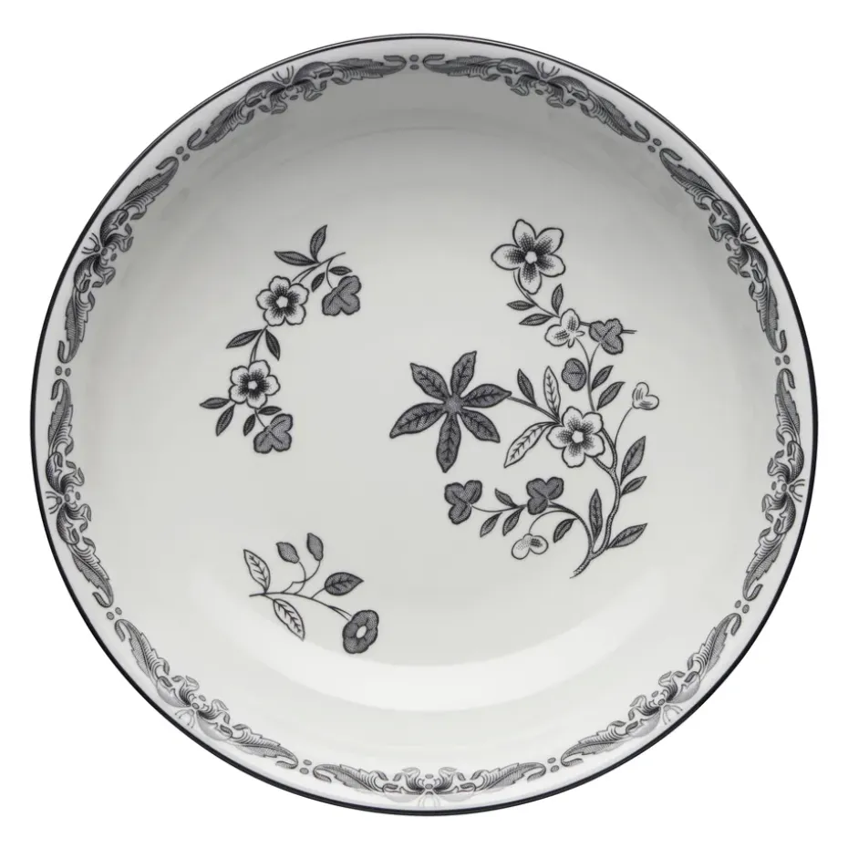 Ostindia Svart diep bord, Ø 22 cm