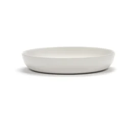 Ottolenghi Feast diep bord Ø22 cm 2-pack, White stripes-red