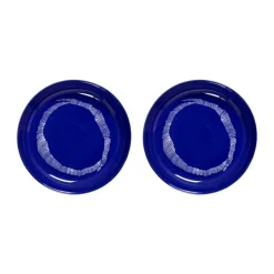 Ottolenghi Feast diep bord Ø22 cm 2-pack, Dark blue stripes-white