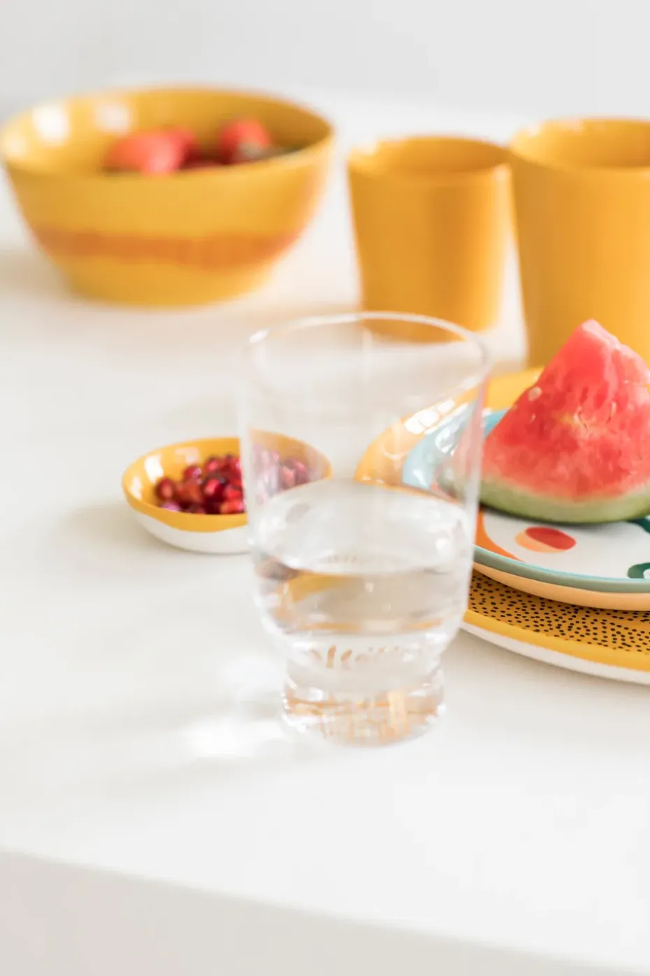 Ottolenghi Feast drinkglazen 33 cl 4-pack, Stripes sandblasted