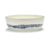Ottolenghi Feast saladeschaal Ø27,5 cm, White stripes-blue