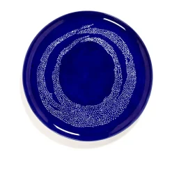 Ottolenghi Feast serveerschotel Ø35 cm, Dark blue dots-white
