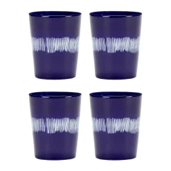 Ottolenghi Feast theekop 33 cl 4-pack, Dark blue-white