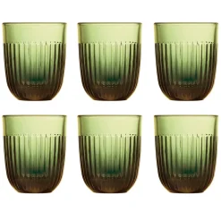 Ouessant waterglas 29 cl 6-pack, Olivengroen