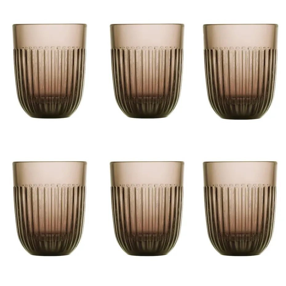 Ouessant waterglas 29 cl 6-pack, Mokka