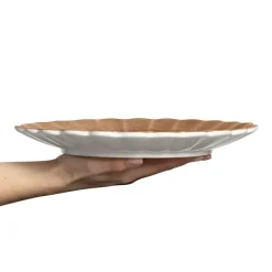 Oyster bord 28 cm, Cinnamon